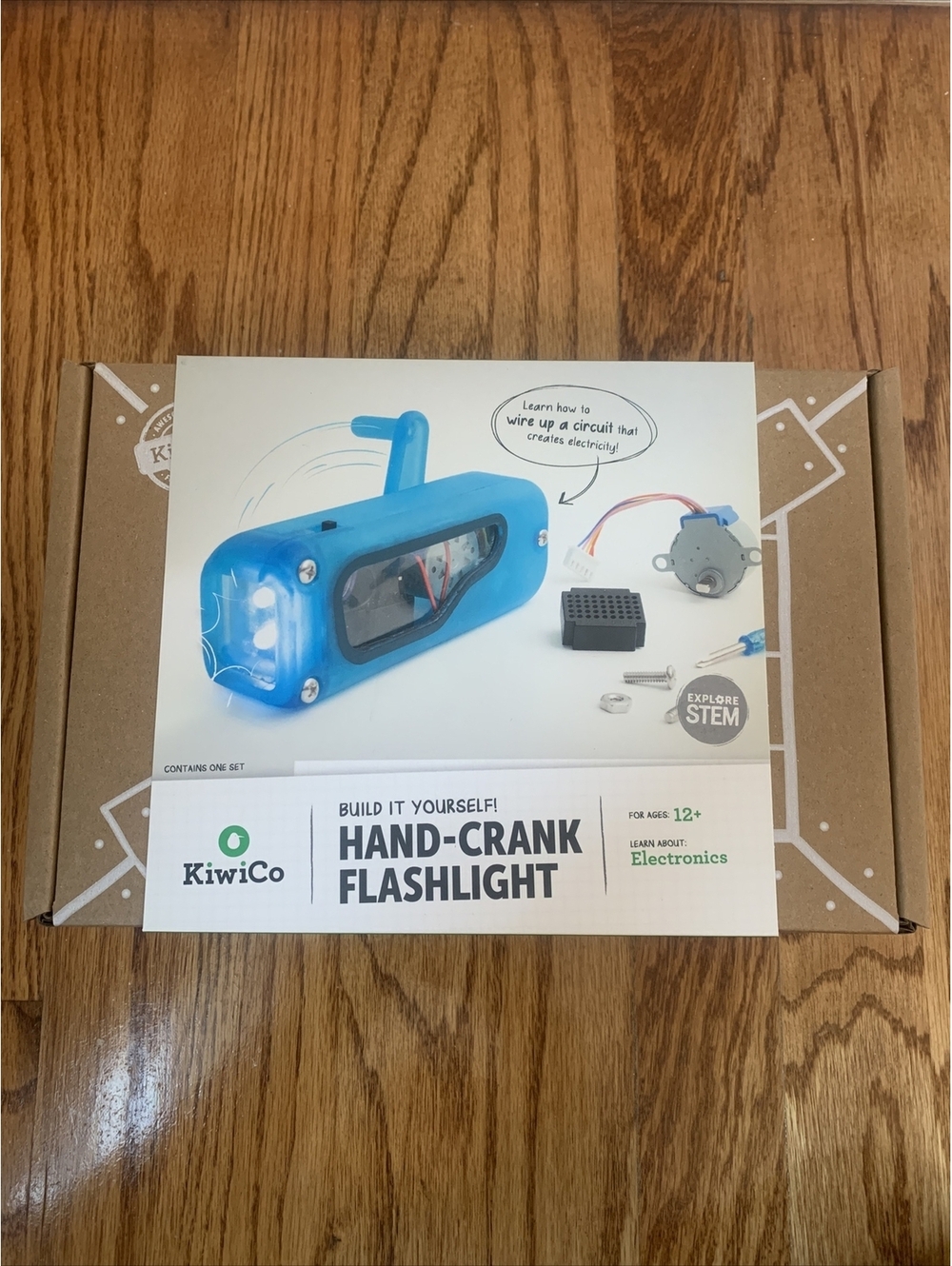 KikiCo Build It Yourself Hand-Crank Flashlight